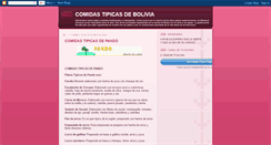 Desktop Screenshot of comidastipicasdebolivia.blogspot.com