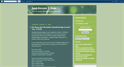 Desktop Screenshot of bankbonusesdeals.blogspot.com