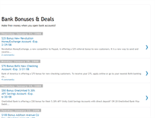 Tablet Screenshot of bankbonusesdeals.blogspot.com