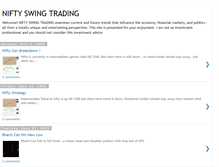 Tablet Screenshot of niftyswingtrading.blogspot.com