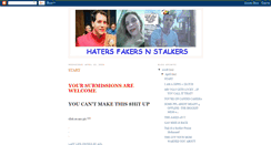 Desktop Screenshot of hatersfakersnstalkers.blogspot.com