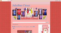 Desktop Screenshot of juliebuncloset.blogspot.com