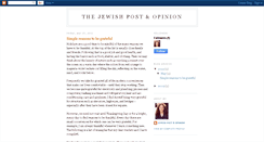 Desktop Screenshot of jewishpostopinion.blogspot.com