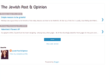 Tablet Screenshot of jewishpostopinion.blogspot.com