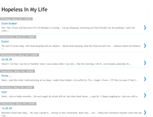 Tablet Screenshot of hopelessinmylife.blogspot.com