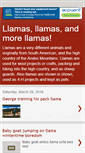 Mobile Screenshot of llamasandllamas.blogspot.com