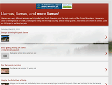 Tablet Screenshot of llamasandllamas.blogspot.com