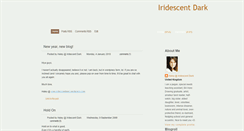 Desktop Screenshot of iridescentdark.blogspot.com
