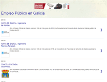 Tablet Screenshot of empleopublicoengalicia.blogspot.com