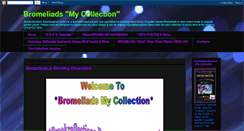 Desktop Screenshot of bromeliadsmycollection.blogspot.com