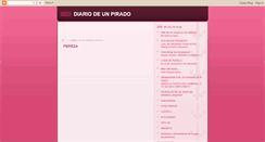 Desktop Screenshot of diariodeunpirado.blogspot.com