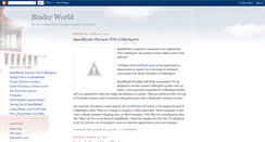 Desktop Screenshot of binderworld.blogspot.com