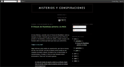 Desktop Screenshot of misteriosyconspiracionnes.blogspot.com