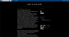 Desktop Screenshot of chefqforhire.blogspot.com