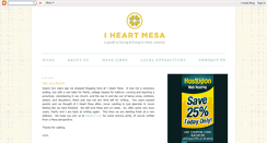 Desktop Screenshot of iheartmesa.blogspot.com