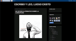 Desktop Screenshot of escriboleoexisto.blogspot.com