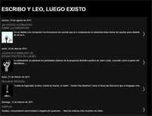 Tablet Screenshot of escriboleoexisto.blogspot.com