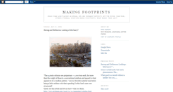 Desktop Screenshot of makingfootprints.blogspot.com