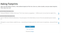 Tablet Screenshot of makingfootprints.blogspot.com