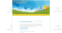 Desktop Screenshot of finlandeducation.blogspot.com