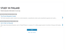 Tablet Screenshot of finlandeducation.blogspot.com