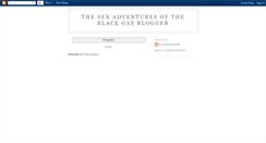 Desktop Screenshot of blackgayblogger.blogspot.com