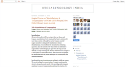 Desktop Screenshot of otologyindia.blogspot.com