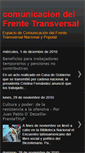 Mobile Screenshot of comunicaciondelfrente1.blogspot.com