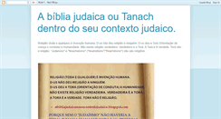 Desktop Screenshot of abibliajudaicanoseucontextojudaico.blogspot.com