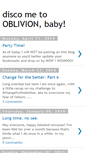 Mobile Screenshot of discometooblivion.blogspot.com
