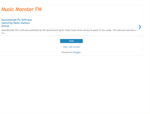 Tablet Screenshot of music-monster-fm.blogspot.com