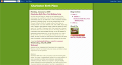 Desktop Screenshot of charlestonbirthplace.blogspot.com