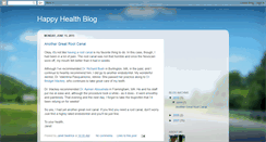 Desktop Screenshot of happyhealthblog.blogspot.com