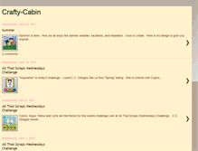 Tablet Screenshot of crafty-cabin.blogspot.com