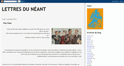 Desktop Screenshot of lettres-neant.blogspot.com
