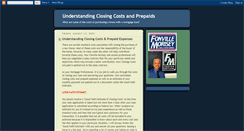 Desktop Screenshot of closingcosts.blogspot.com