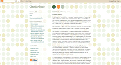 Desktop Screenshot of circularlogic.blogspot.com