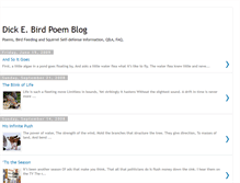 Tablet Screenshot of dickebirdpoem.blogspot.com