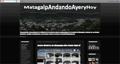 Desktop Screenshot of matagalpandandoayeryhoy.blogspot.com