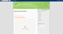 Desktop Screenshot of beijing-olympic-2008-videos.blogspot.com
