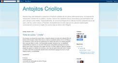 Desktop Screenshot of antojitoscriollos.blogspot.com