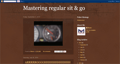 Desktop Screenshot of mastering-sit-and-go.blogspot.com