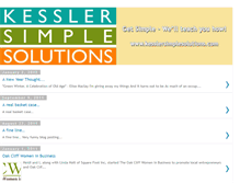 Tablet Screenshot of kesslersimplesolutions.blogspot.com