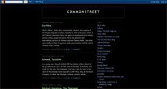 Desktop Screenshot of commonstreet.blogspot.com