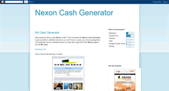 Desktop Screenshot of nxcashgen.blogspot.com