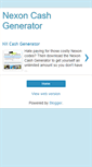 Mobile Screenshot of nxcashgen.blogspot.com