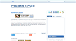 Desktop Screenshot of e-goldprospecting.blogspot.com