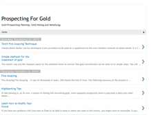 Tablet Screenshot of e-goldprospecting.blogspot.com