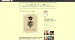 Desktop Screenshot of exlibrisbibliofilia.blogspot.com