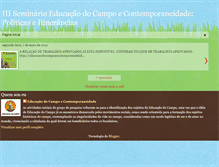 Tablet Screenshot of educacaodocampoecontemporaneidade.blogspot.com